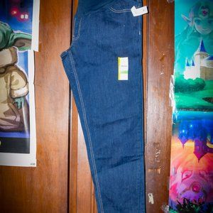 denim maternity jeans size large